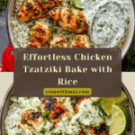 Dump-and-Bake Chicken Tzatziki with Rice Recipe