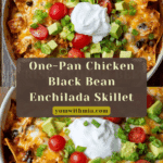 Chicken Black Bean Enchilada Skillet Recipe
