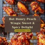 Hot Honey Peach Wings Hot Wings with Honey and Peach Recipe