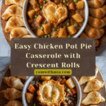 Chicken Pot Pie Casserole with Crescent Rolls Recipe