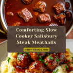 Slow Cooker Salisbury Steak Meatballs Recipe