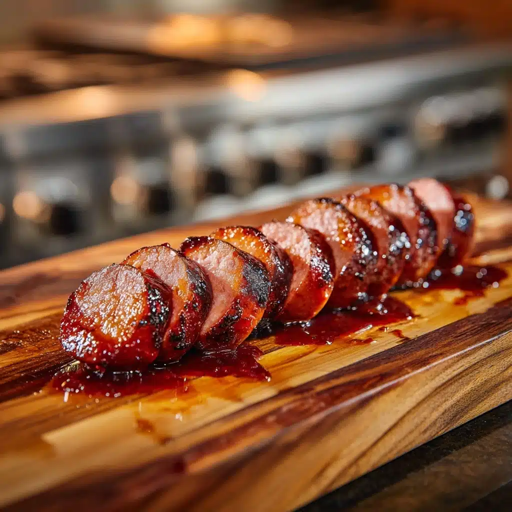 Maple BBQ Hasselback Kielbasa Bites Recipe