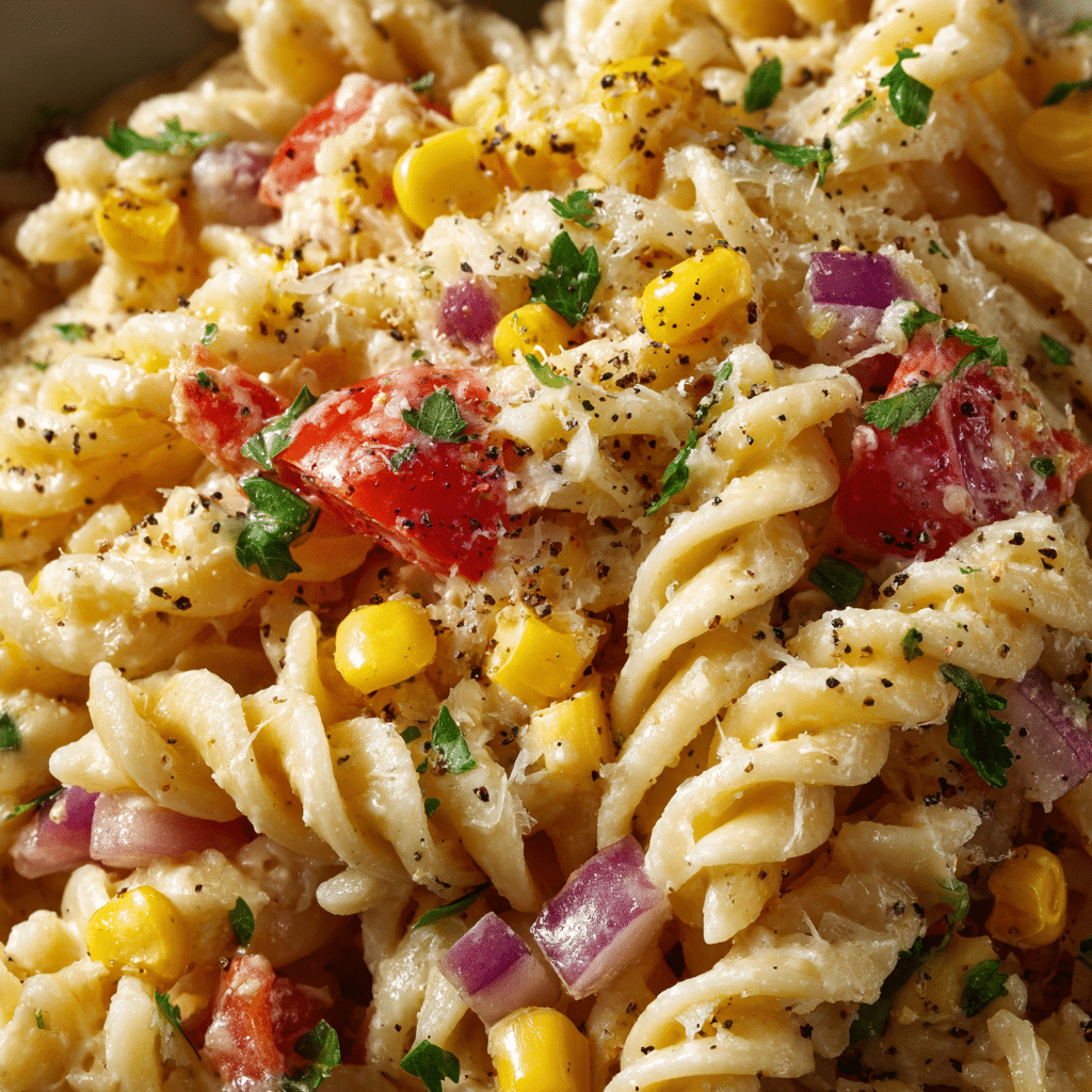 Mexican Street Corn Pasta Salad Recipe - Recipe Image