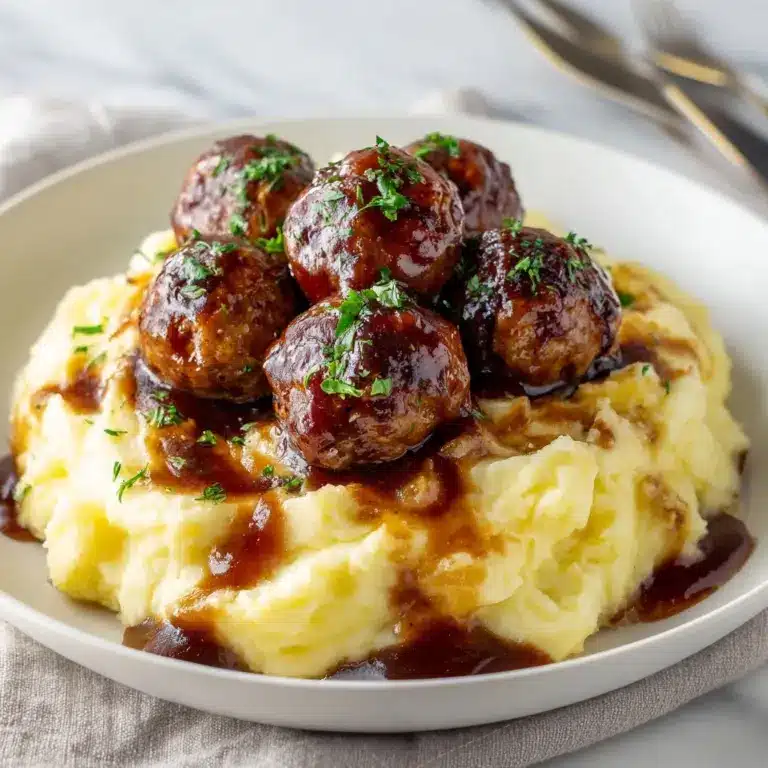 Tasty Slow Cooker Salisbury Steak Meatballs Recipe