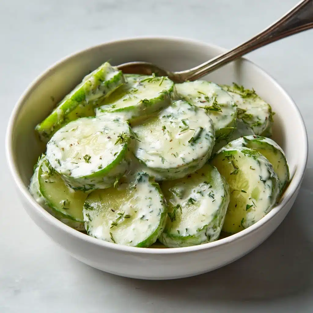 Creamy Cucumber Salad Recipe - Recipe Image