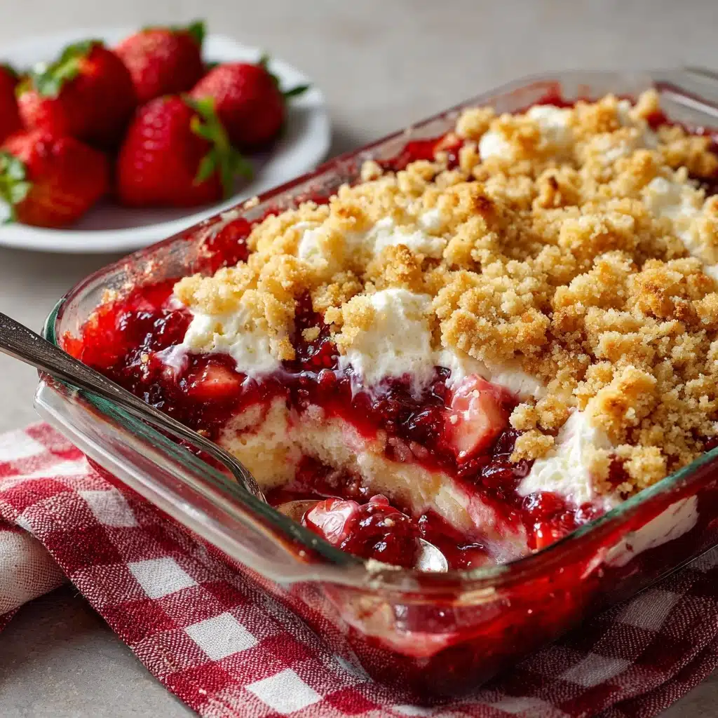 Strawberry Cheesecake Dump Cake Recipe - Recipe Image