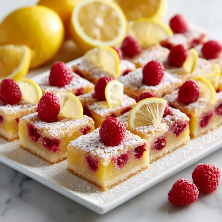 Raspberry Lemon Bars Recipe