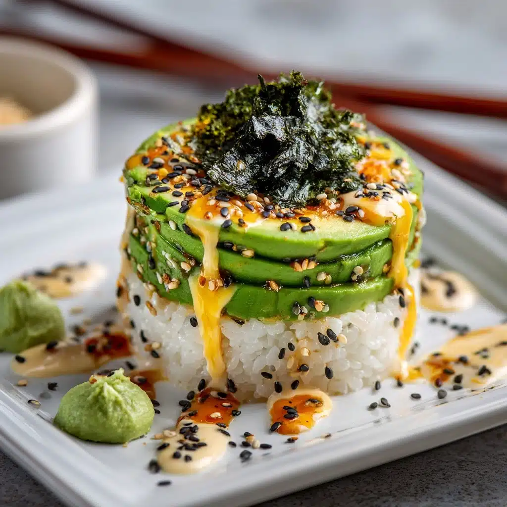 Spicy Shrimp Sushi Stack Recipe - Recipe Image