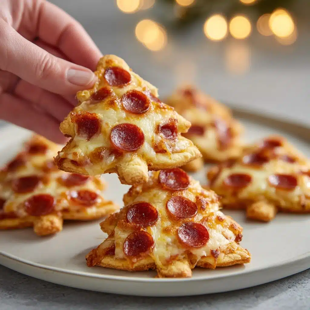 Christmas Tree Pizza Recipe - Recipe Image