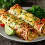 High Protein Low Calorie Cheesy Buffalo Chicken Burritos Recipe