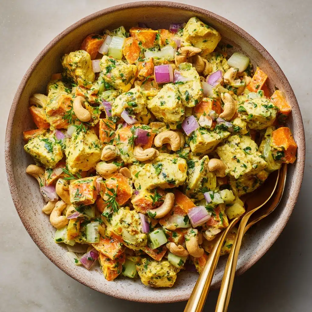 Best Crunchy Curry Chicken Salad Recipe - Recipe Image