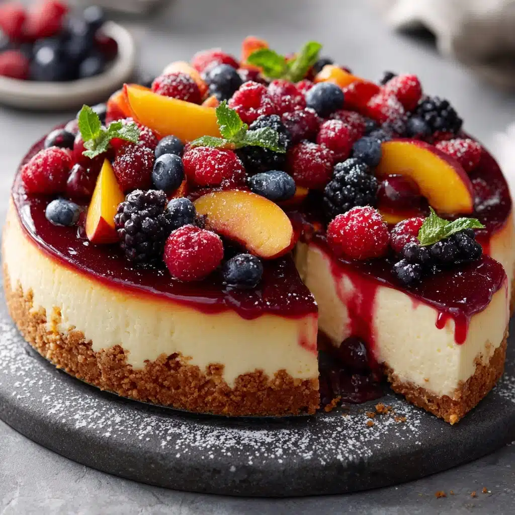 nd Peach Cheesecake – Easy And Delicious Recipe - Recipe Image