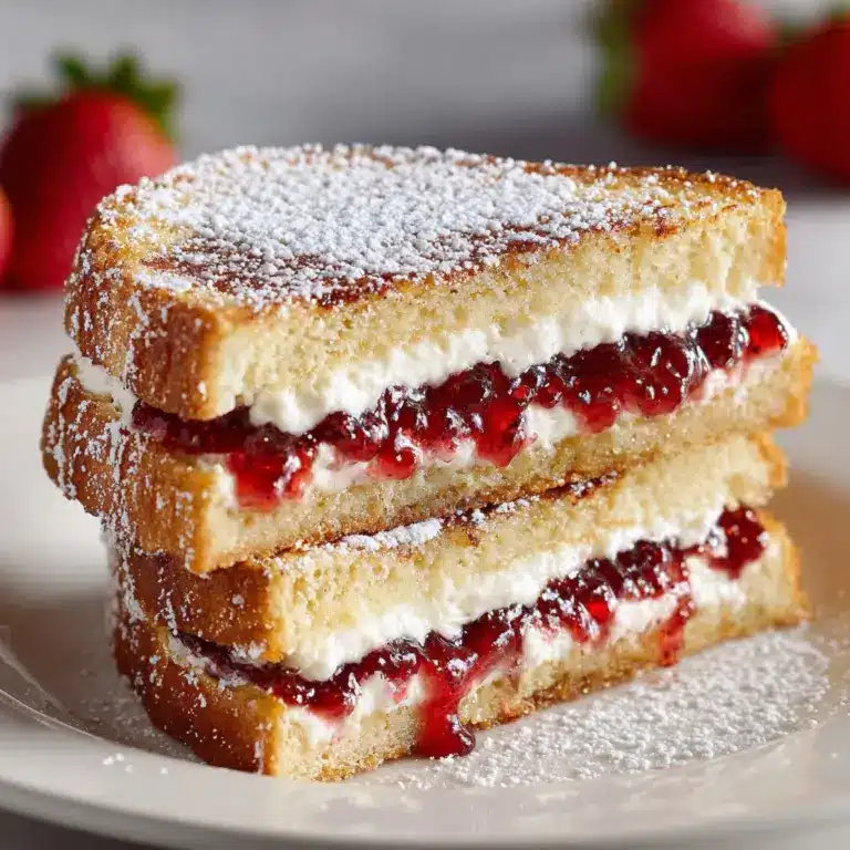 Fried Strawberry Cheesecake Sandwiches Recipe