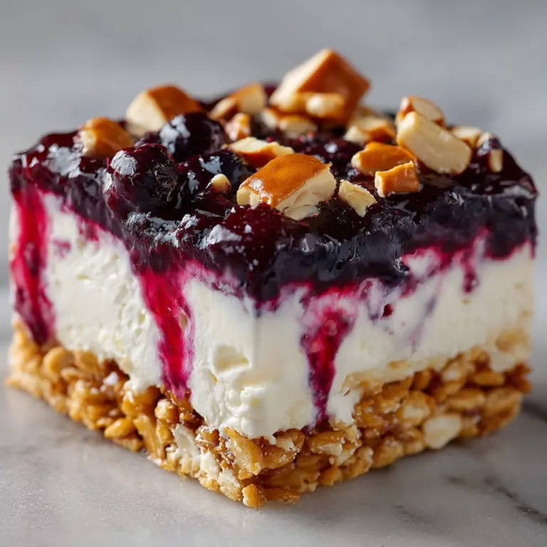 Blueberry Pretzel Salad Recipe