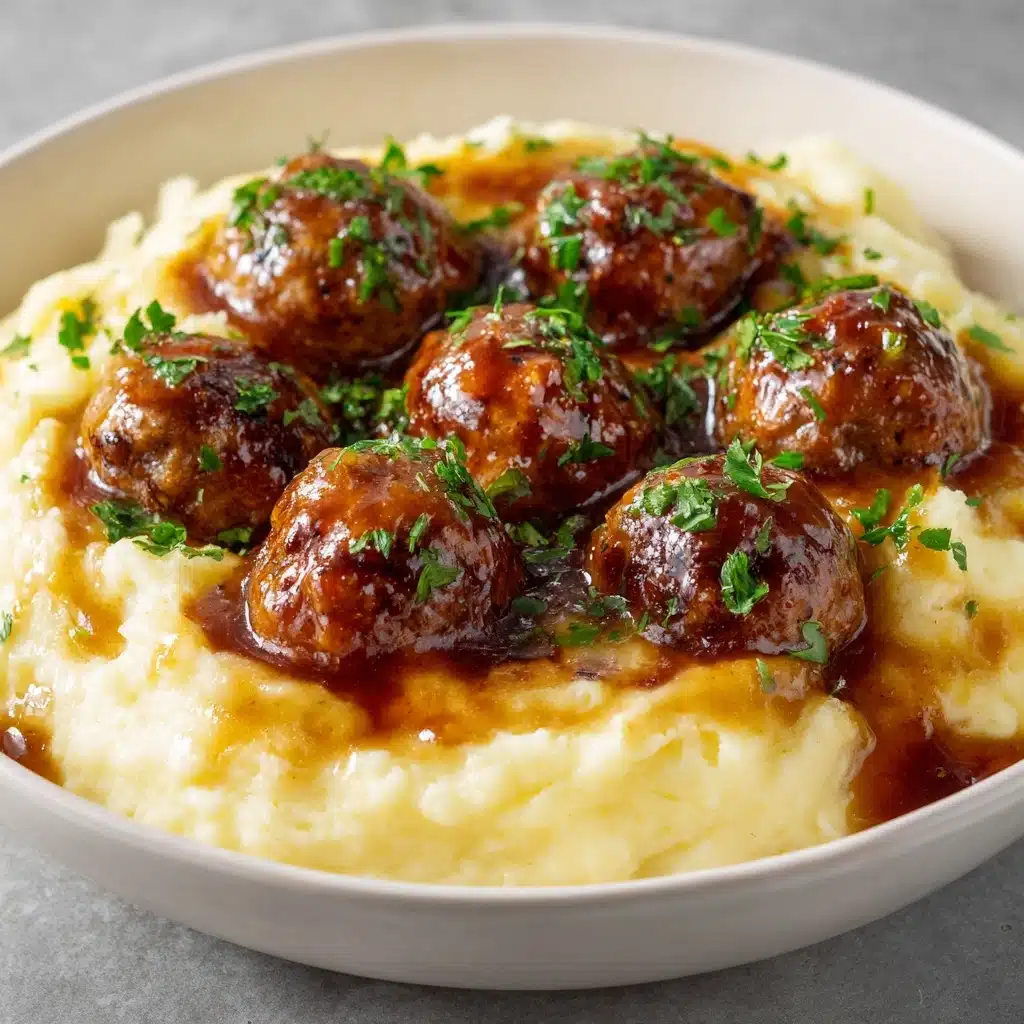Tasty Slow Cooker Salisbury Steak Meatballs Recipe - Recipe Image