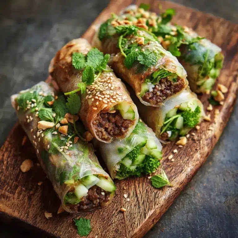 Thai Basil Beef Rolls Recipe