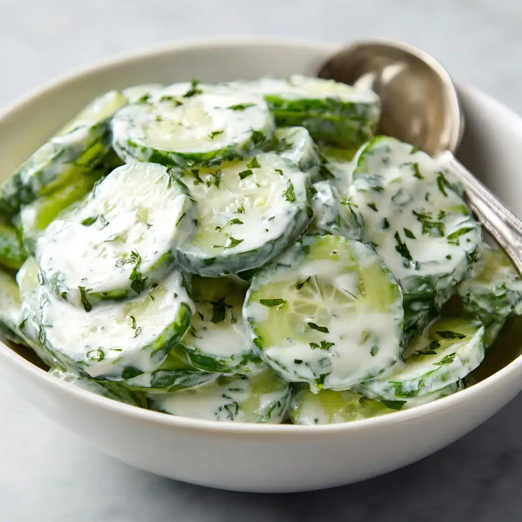 Creamy Cucumber Salad Recipe