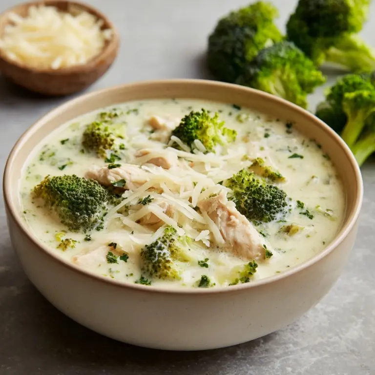 Keto Chicken Alfredo with Broccoli Bake Recipe