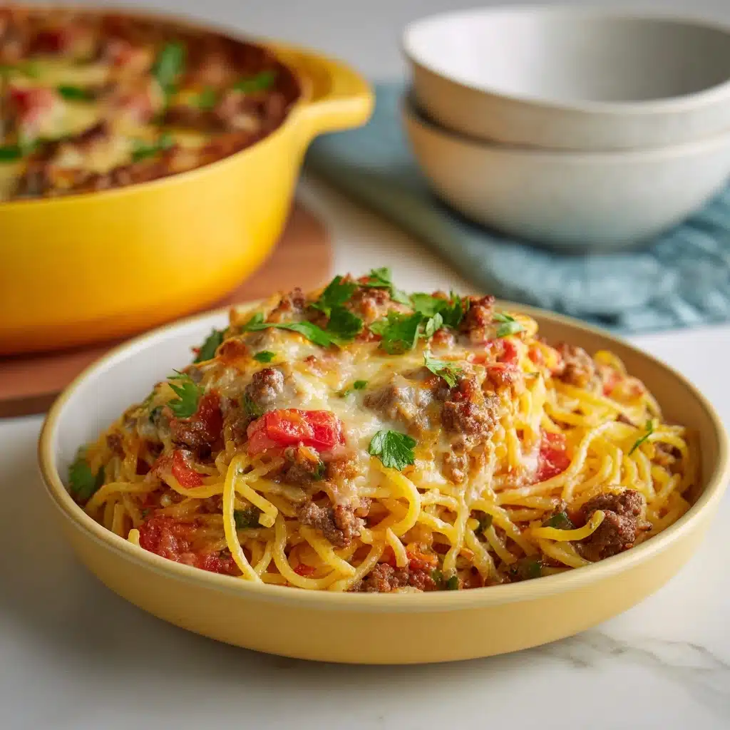 Baked Spaghetti with Cream of Mushroom Soup Recipe