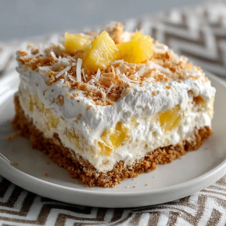 No-Bake Pineapple Cream Dessert Recipe