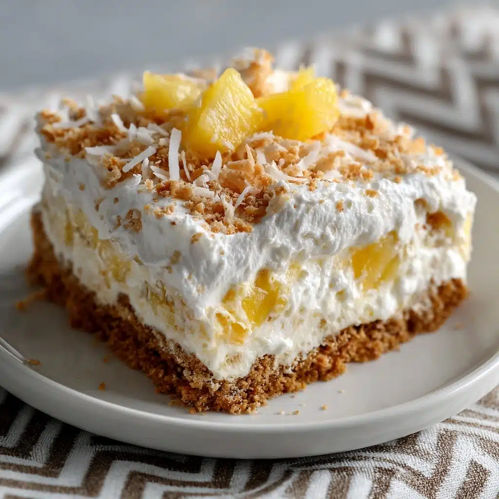 No-Bake Pineapple Cream Dessert Recipe - Recipe Image