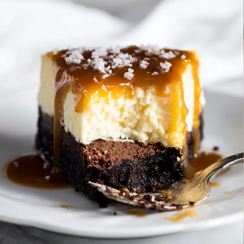 Caramel Brownie Cheesecake Recipe - Recipe Image