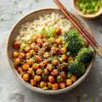 Vegan Sticky Sesame Chickpeas Recipe