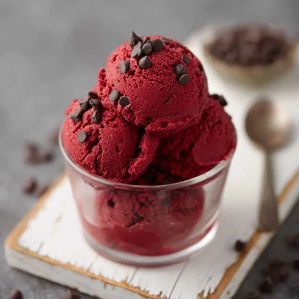 Red Velvet Edible Cookie Dough Recipe - Recipe Image