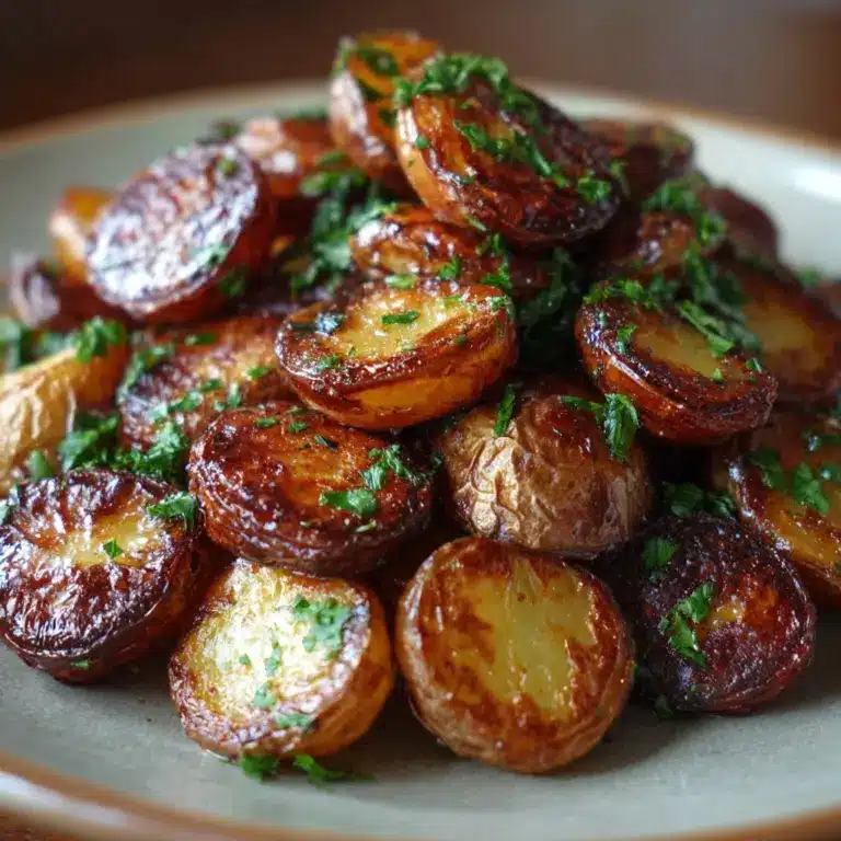Crispy Potatoes with Garlic Butter and Herbs Recipe