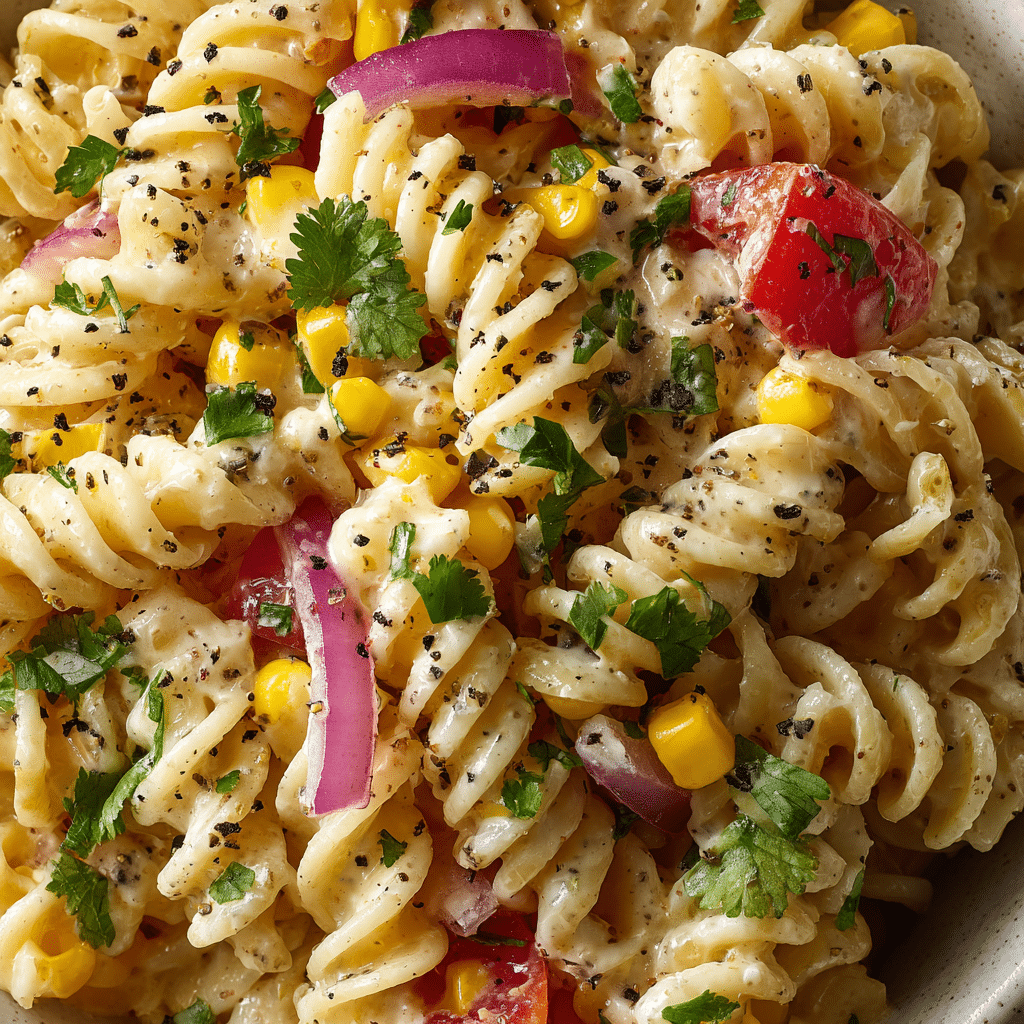 Mexican Street Corn Pasta Salad Recipe - Recipe Image