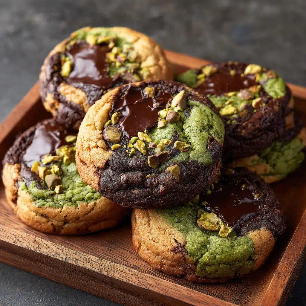 Pistachio Cream Chocolate Chip Cookies Recipe - Recipe Image