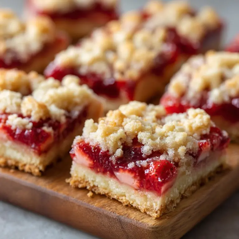 Strawberry Pie Bars Recipe