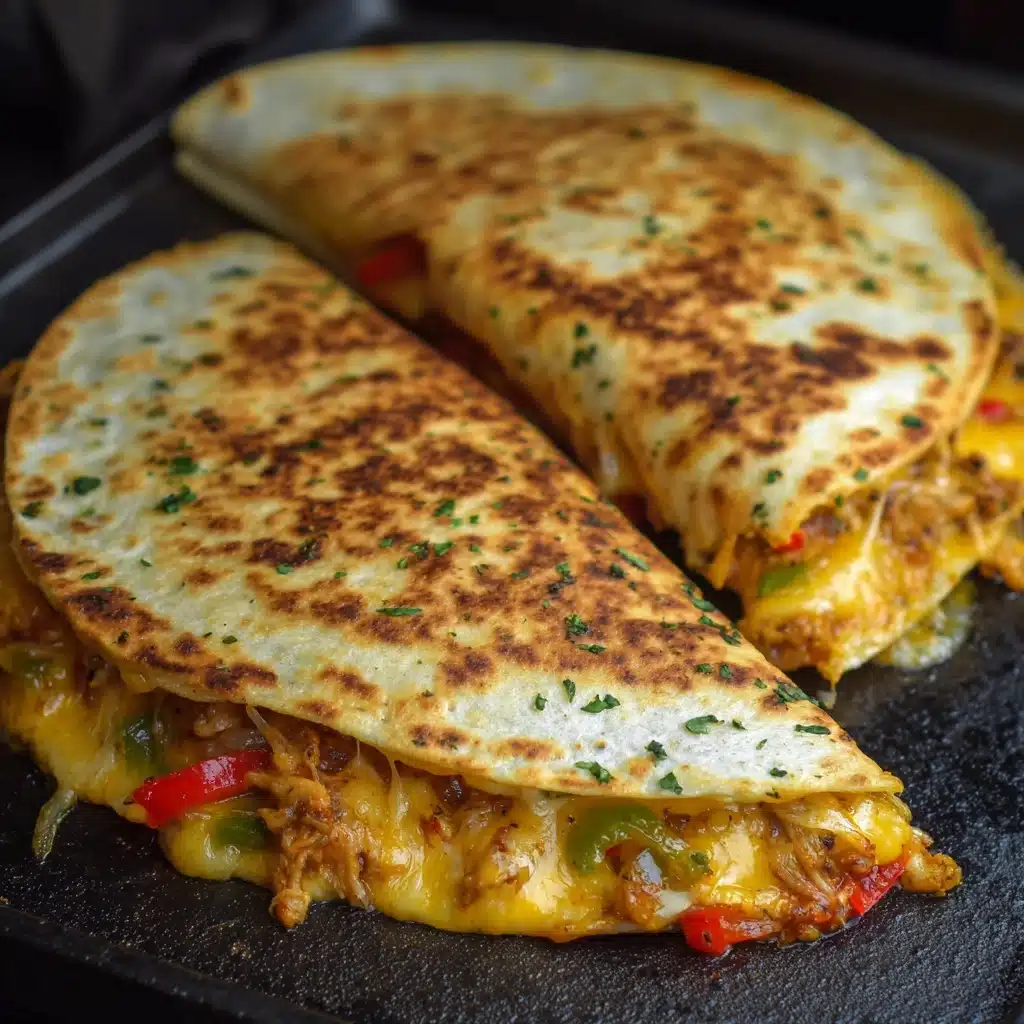 Blackstone Chicken Fajita Quesadillas Recipe - Recipe Image