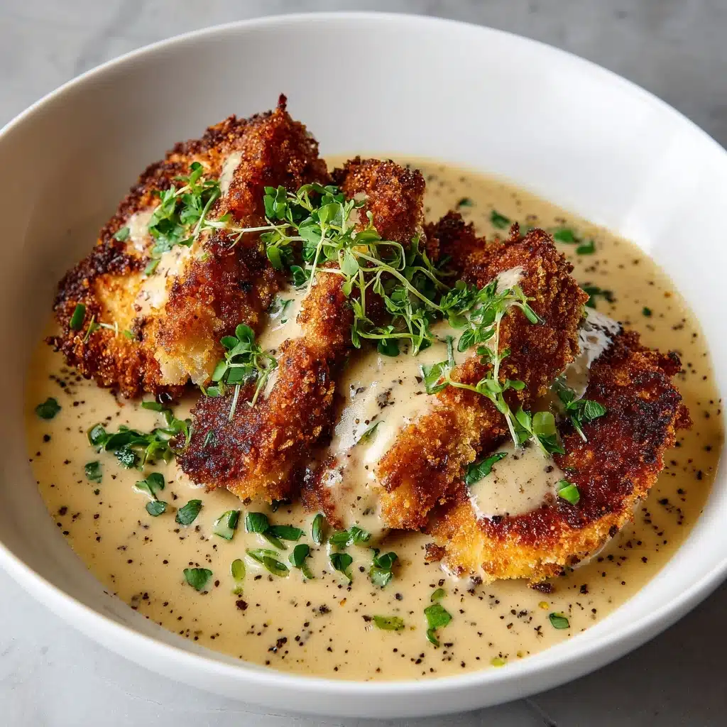 h a Rich Garlic Sauce - Easy Dinner Idea Recipe - Recipe Image