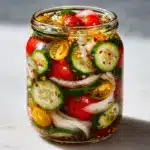 Marinated Cucumbers, Onions, and Tomatoes Recipe