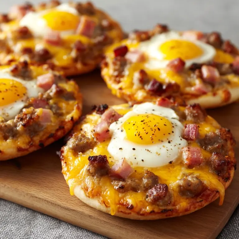 English Muffin Breakfast Pizza Recipe