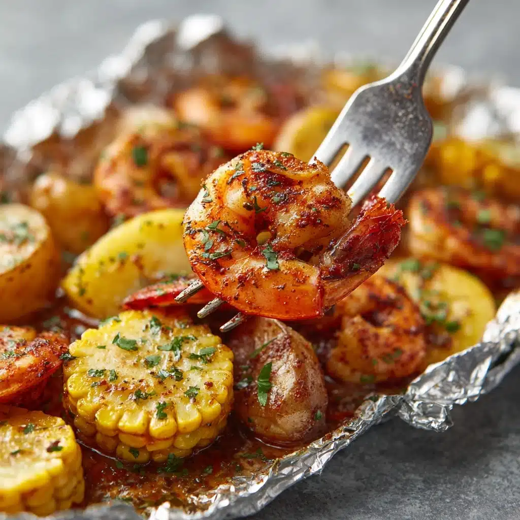 Cajun Shrimp Boil in Foil Recipe - Recipe Image