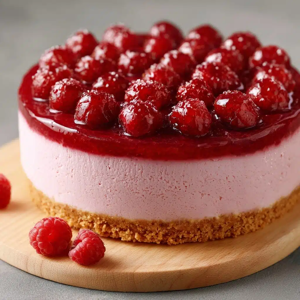 Easy Baked Raspberry Cheesecake (Gluten Free Option) Recipe - Recipe Image