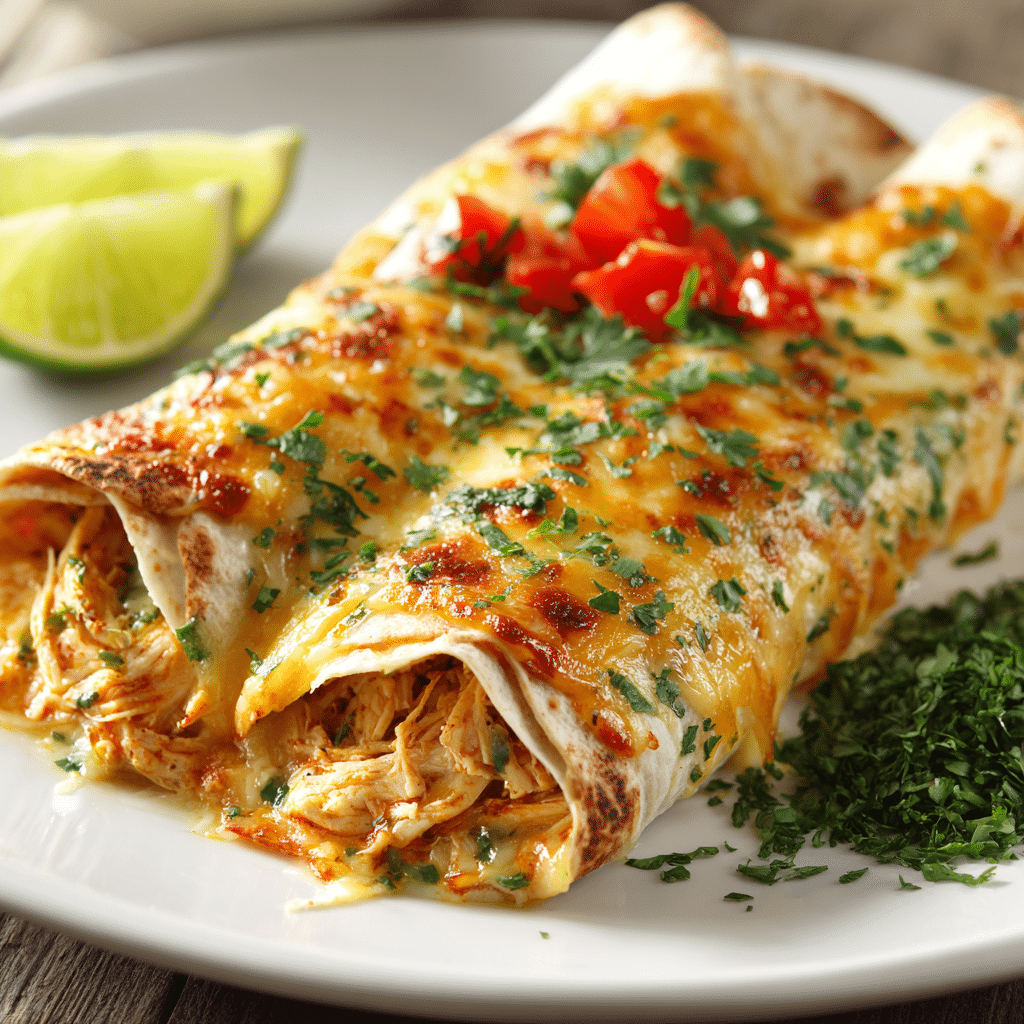 High Protein Low Calorie Cheesy Buffalo Chicken Burritos Recipe - Recipe Image
