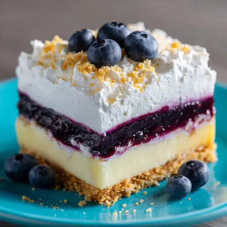 No Bake Lemon Blueberry Dessert Recipe
