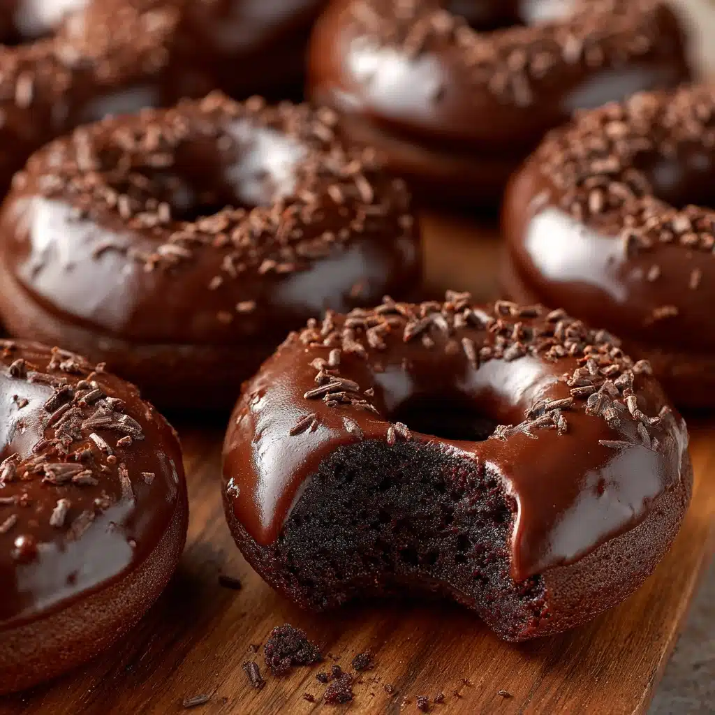 Double Chocolate Donuts Recipe - Recipe Image