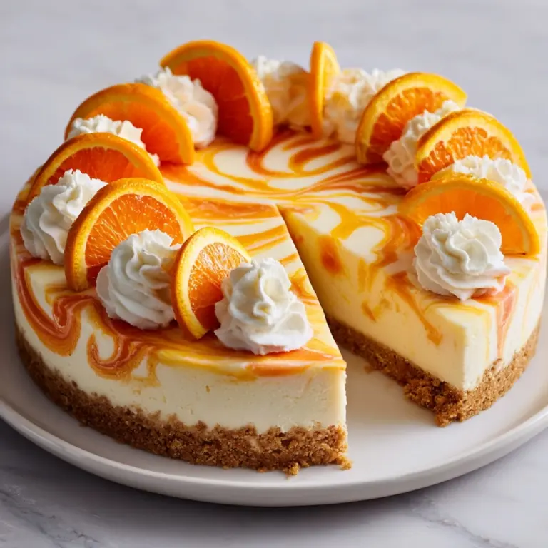 No-Bake Orange Creamsicle Cheesecake Recipe