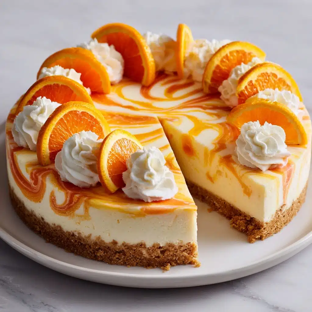 No-Bake Orange Creamsicle Cheesecake Recipe - Recipe Image