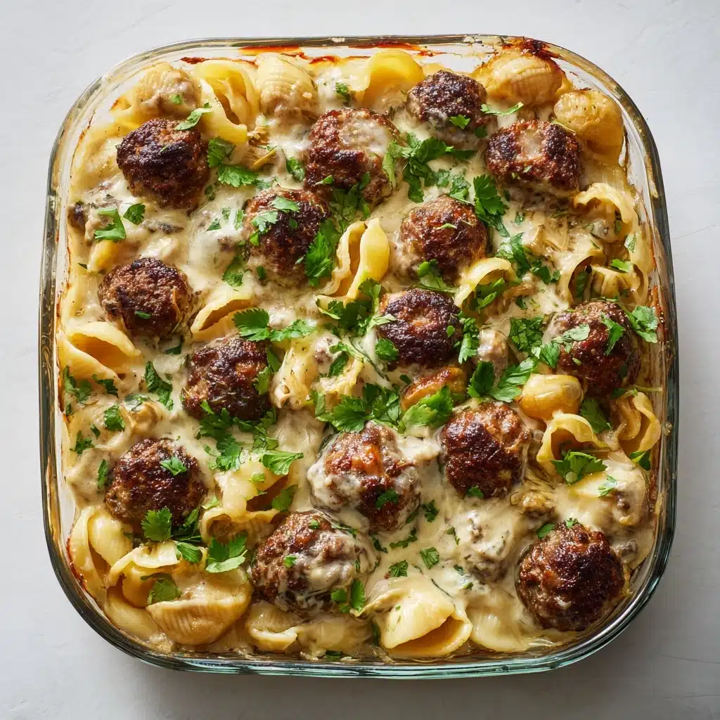 Swedish Meatball Pasta Bake Recipe - Recipe Image