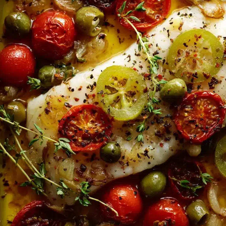 Mediterranean Baked Fish Recipe