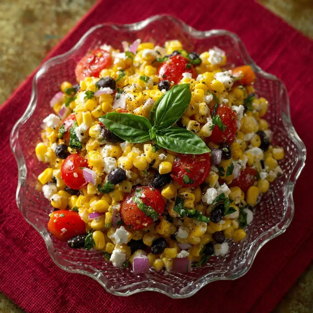 Fresh Summer Corn Salad with Lime Dressing Recipe - Recipe Image