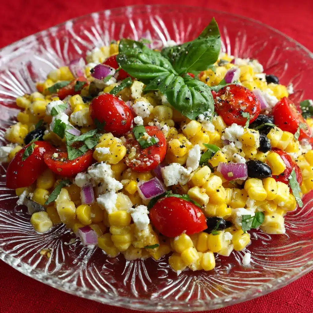 Fresh Summer Corn Salad with Lime Dressing Recipe - Recipe Image