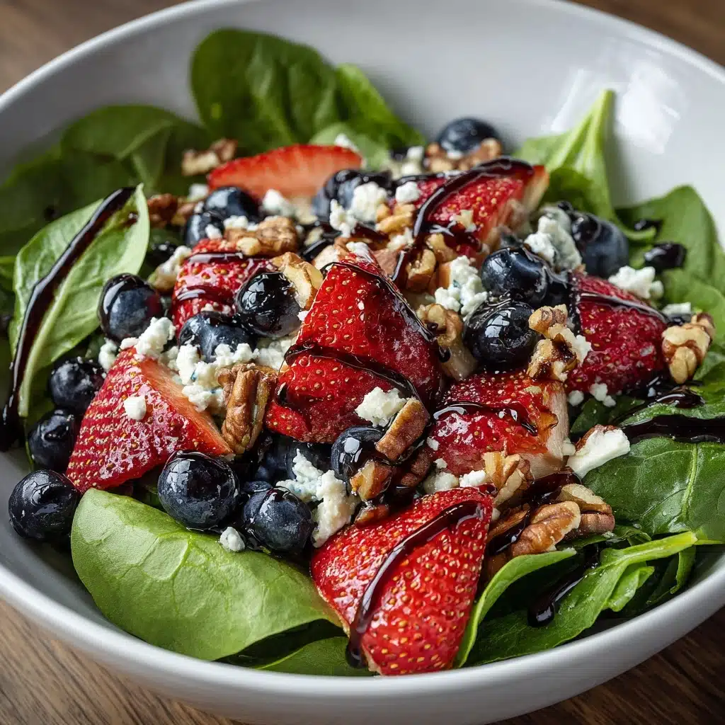 15-Minute Strawberry Spinach Salad Recipe