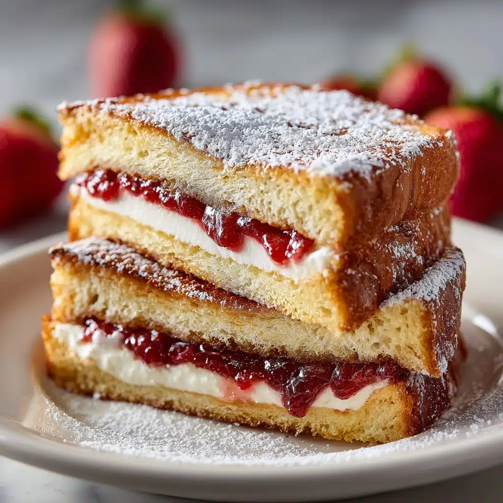Fried Strawberry Cheesecake Sandwiches Recipe