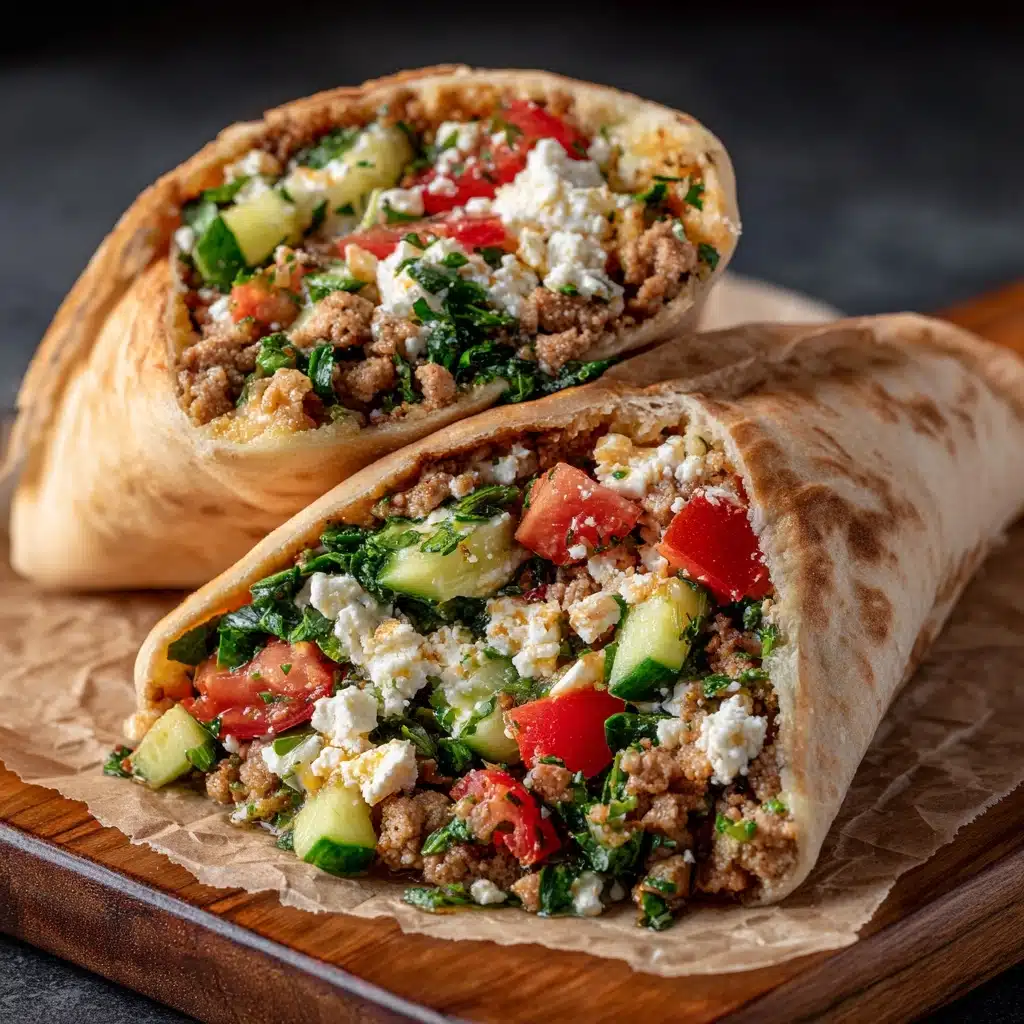 Mediterranean Ground Chicken Pitas Recipe - Recipe Image